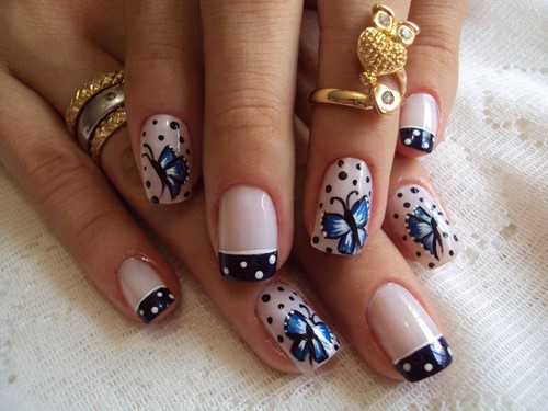 Manucure à la mode aux petits pois: idées et nouveautés photo