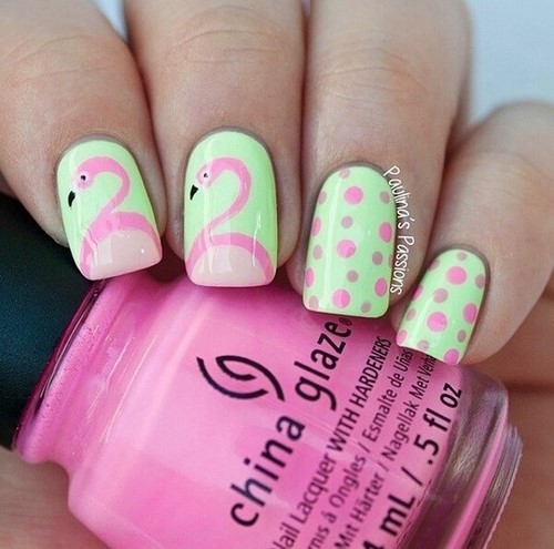 Manucure à la mode aux petits pois: idées et nouveautés photo