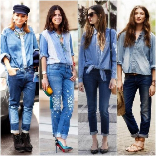 Vêtements en jean à la mode et style de jeans - photos, tendances, tendances, styles