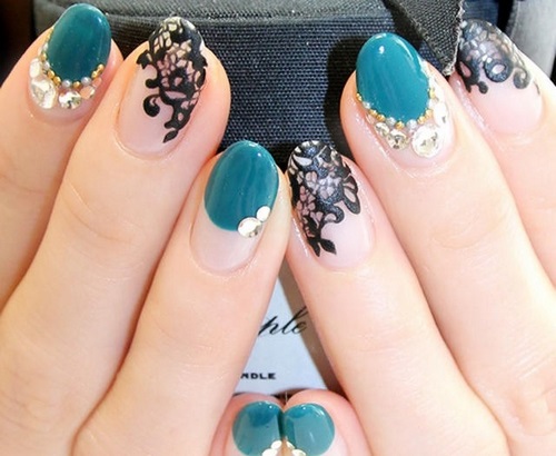 Manucure luxueuse avec dentelle - photos, actualités, idées de motifs