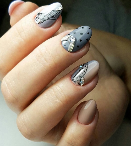 Manucure luxueuse avec dentelle - photos, actualités, idées de motifs