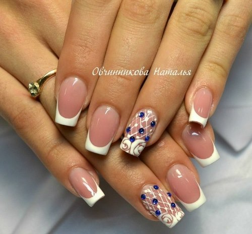 Manucure luxueuse avec dentelle - photos, actualités, idées de motifs