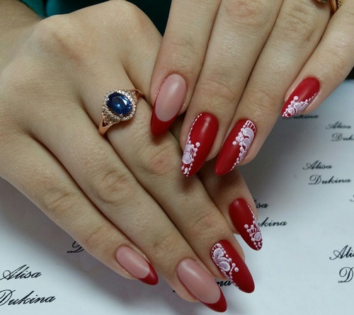 Manucure luxueuse avec dentelle - photos, actualités, idées de motifs