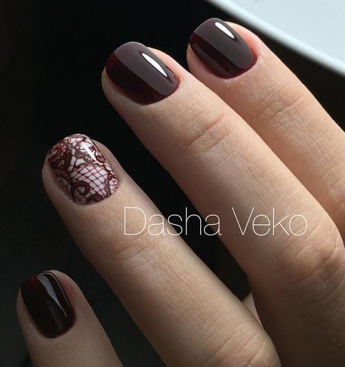 Manucure luxueuse avec dentelle - photos, actualités, idées de motifs