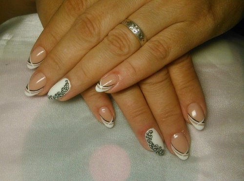 Manucure luxueuse avec dentelle - photos, actualités, idées de motifs