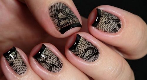 Manucure luxueuse avec dentelle - photos, actualités, idées de motifs