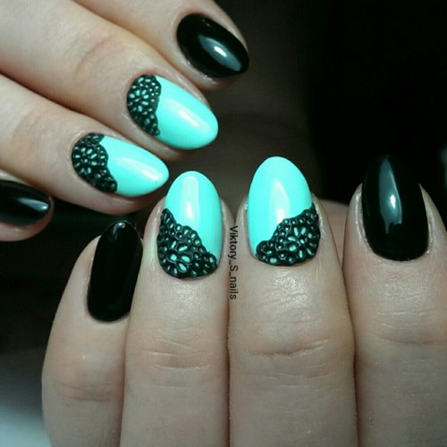 Manucure luxueuse avec dentelle - photos, actualités, idées de motifs