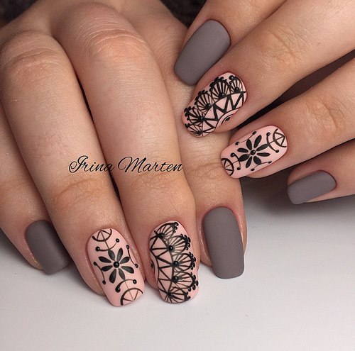 Manucure luxueuse avec dentelle - photos, actualités, idées de motifs