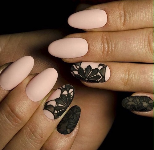 Manucure luxueuse avec dentelle - photos, actualités, idées de motifs