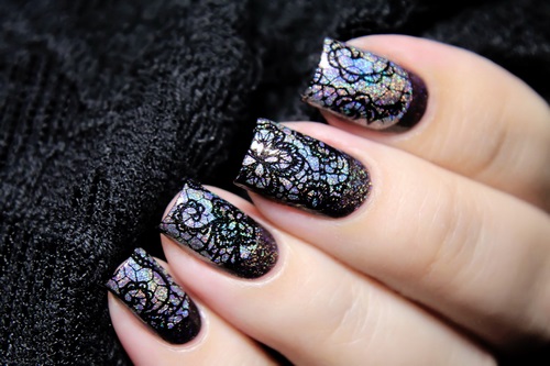 Manucure luxueuse avec dentelle - photos, actualités, idées de motifs