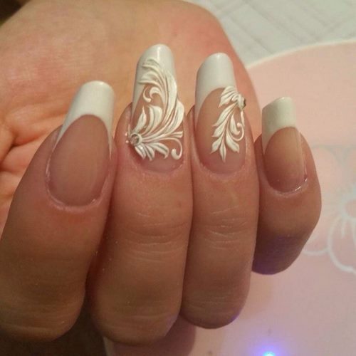 Manucure luxueuse avec dentelle - photos, actualités, idées de motifs