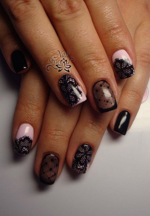 Manucure luxueuse avec dentelle - photos, actualités, idées de motifs