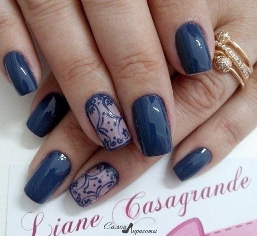 Manucure luxueuse avec dentelle - photos, actualités, idées de motifs