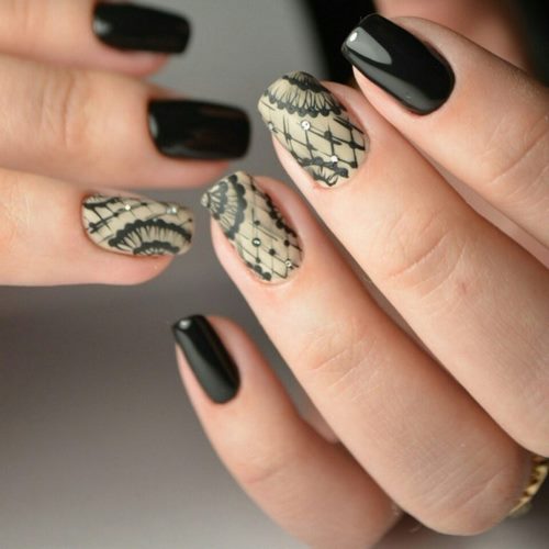 Manucure luxueuse avec dentelle - photos, actualités, idées de motifs