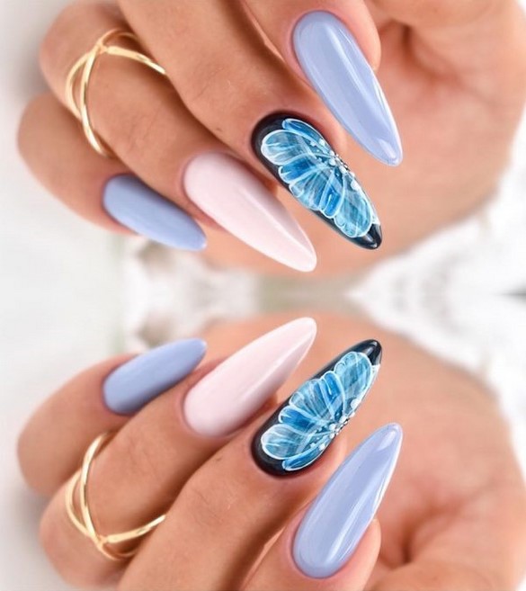 Conception d'ongles pointus: ongles pointus à la mode - idées de photos dans différentes techniques