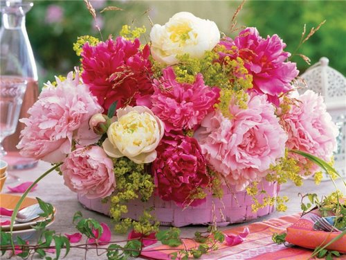 Les plus beaux bouquets de pivoines: design, tendances florales, idées de design