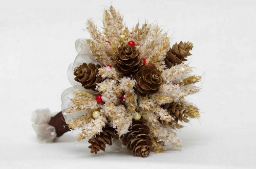 Les plus beaux bouquets d'hiver. Photo de l'idée de bouquets avec une ambiance hivernale