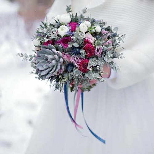 Les plus beaux bouquets d'hiver. Photo de l'idée de bouquets avec une ambiance hivernale