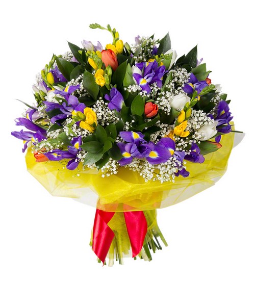 Beaux bouquets de fleurs printanières et arrangements floraux printaniers