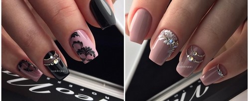 Manucure de lune à la mode. Photo, design, les meilleures nouvelles