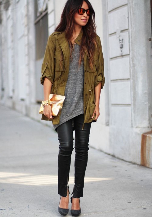 Style militaire inhabituel: photos, images à la mode, idées de garde-robe