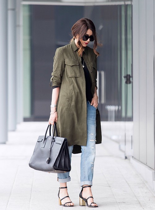 Style militaire inhabituel: photos, images à la mode, idées de garde-robe