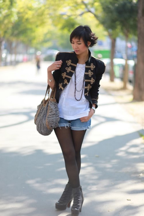 Style militaire inhabituel: photos, images à la mode, idées de garde-robe