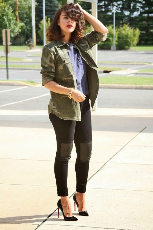 Style militaire inhabituel: photos, images à la mode, idées de garde-robe