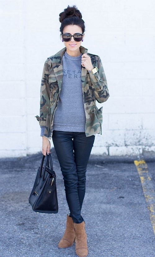 Style militaire inhabituel: photos, images à la mode, idées de garde-robe