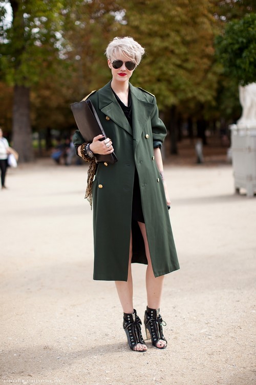 Style militaire inhabituel: photos, images à la mode, idées de garde-robe