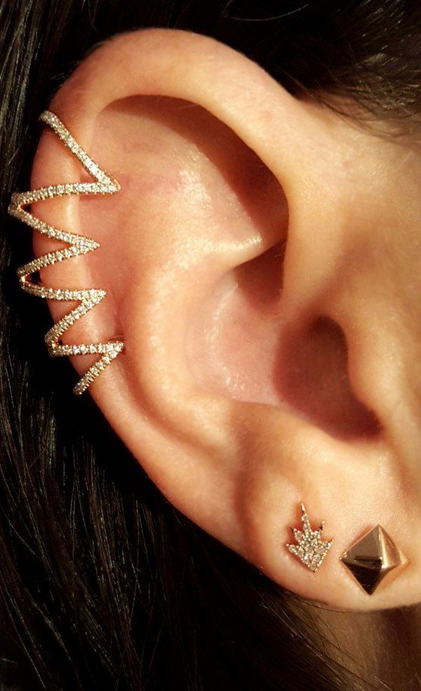 Piercings d'oreille: idées et variations de tendance sur des piercings d'oreille