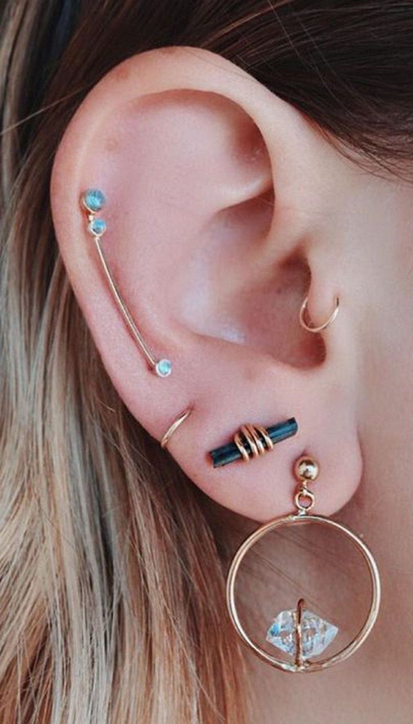 Piercings d'oreille: idées et variations de tendance sur des piercings d'oreille