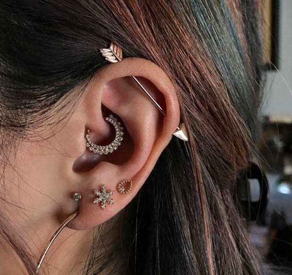 Piercings d'oreille: idées et variations de tendance sur des piercings d'oreille