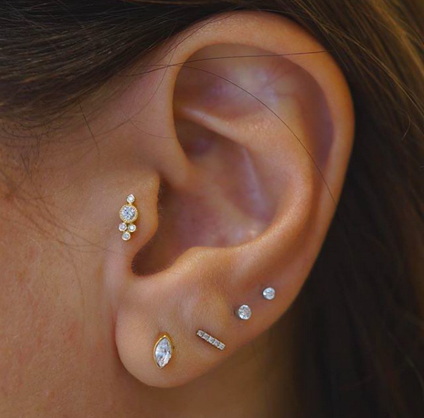 Piercings d'oreille: idées et variations de tendance sur des piercings d'oreille