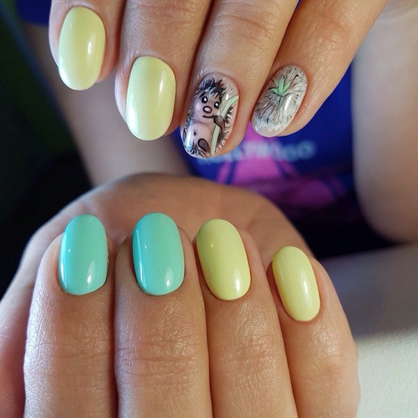 Nouveautés de manucure avec dessins: de magnifiques photos de l'idée du nail art avec une photo