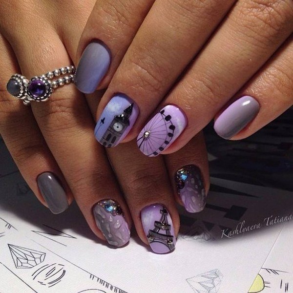 Nouveautés de manucure avec dessins: de magnifiques photos de l'idée du nail art avec une photo