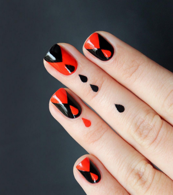 Adorable manucure en rouge: nouveau