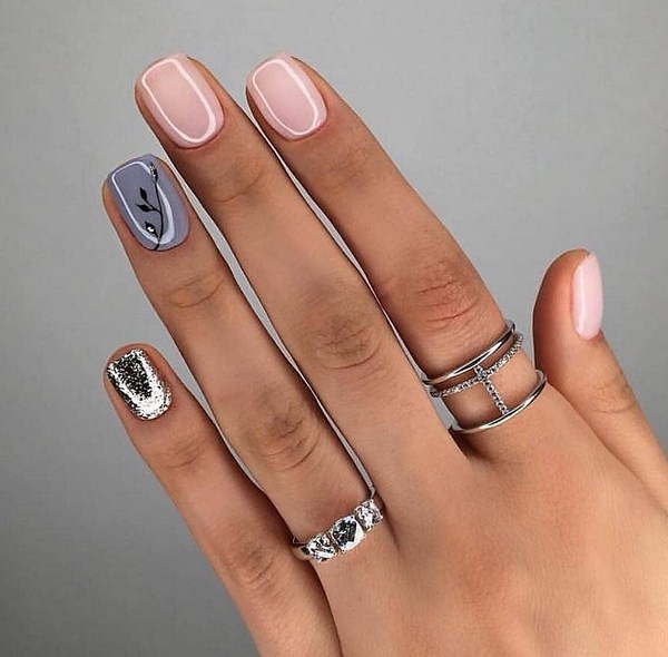 Idées de conception d'ongles à la mode pour la nouvelle année 2024: photos