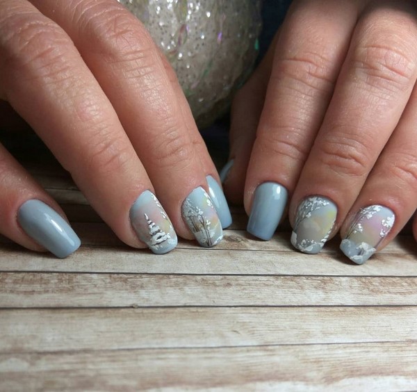 De superbes nouveaux designs d'ongles d'hiver: plus de 80 exemples de photos