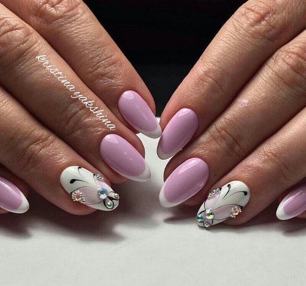 Manucure de mariage de la mariée: options de conception d'ongles luxueuses