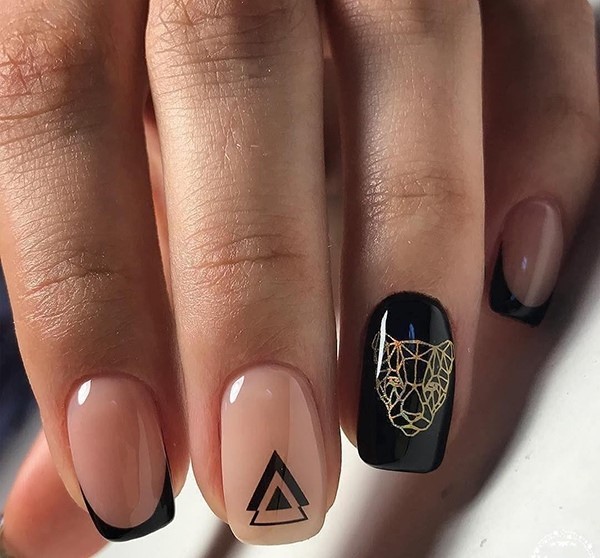 Nouveau vernis gel manucure: exemples intéressants de vernis gel design ongles sur la photo