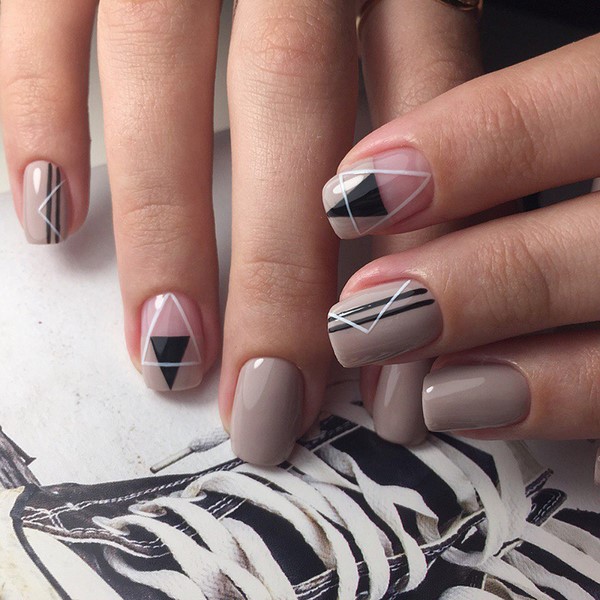 Nouveau vernis gel manucure: exemples intéressants de vernis gel design ongles sur la photo