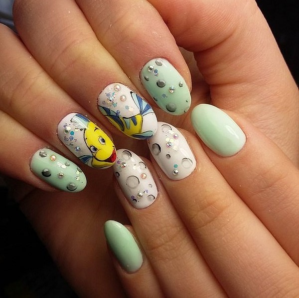 Nouveau vernis gel manucure: exemples intéressants de vernis gel design ongles sur la photo