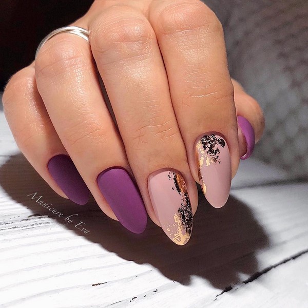 Nouveau vernis gel manucure: exemples intéressants de vernis gel design ongles sur la photo