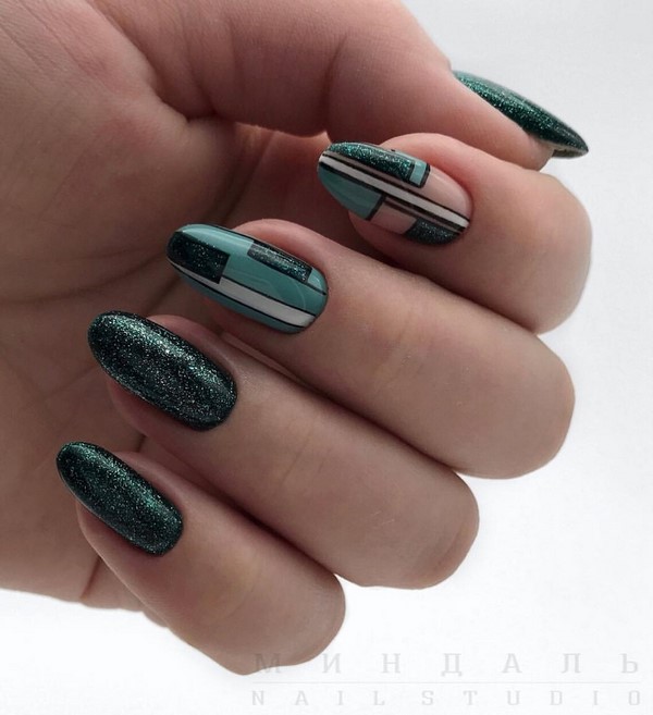 Nouveau vernis gel manucure: exemples intéressants de vernis gel design ongles sur la photo