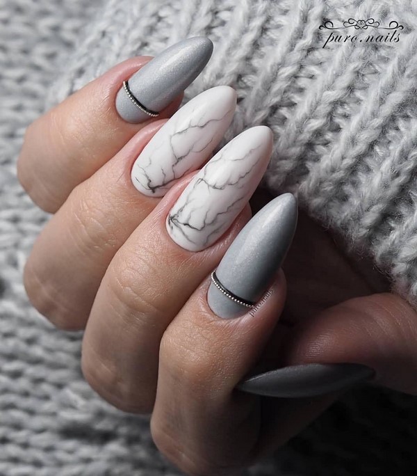 Nouveau vernis gel manucure: exemples intéressants de vernis gel design ongles sur la photo