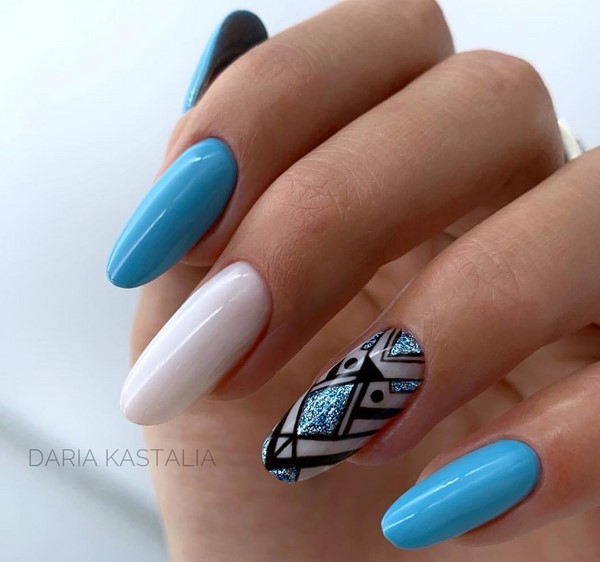 Nouveau vernis gel manucure: exemples intéressants de vernis gel design ongles sur la photo