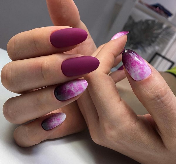 Nouveau vernis gel manucure: exemples intéressants de vernis gel design ongles sur la photo