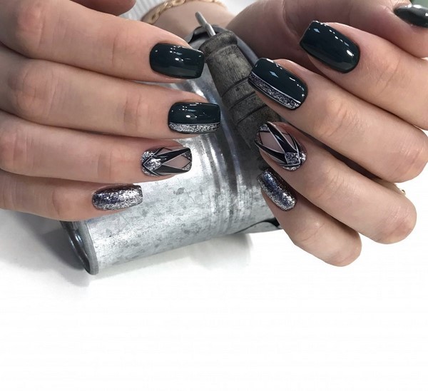 Nouveau vernis gel manucure: exemples intéressants de vernis gel design ongles sur la photo