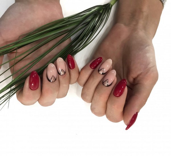 Nouveau vernis gel manucure: exemples intéressants de vernis gel design ongles sur la photo